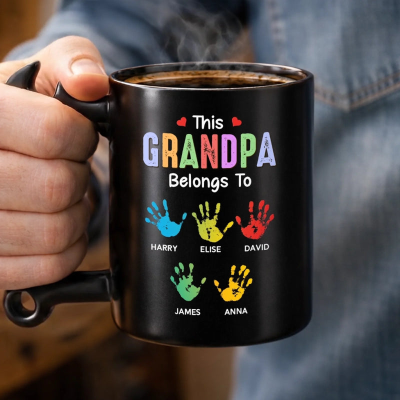 Custom Coffee Mug With Wrench Handle - Personalized Father's Day Birthday Gifts For Dad, Grandpa - Master Of Tools Dad