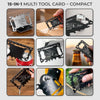 Custom Multi Tool Card With Leather Case - Personalized Father's Day Birthday Gifts For Dad, Grandpa - Fixing Everything Like Dad