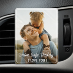 Custom Photo Acrylic Car Vent Clip - Personalized Father's Day Gifts For Dad, Grandpa - Drive Safe, My Forever Hero