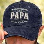 Custom Vintage Washed Denim Baseball Cap - Personalized Father's Day Birthday Gifts For Dad, Grandpa - Grandpa Never Outdated