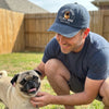 Master Of The Meow & Woof Crew - Dog & Cat Personalized Custom Vintage Washed Denim Baseball Cap - Father's Day, Mother's Day, Gift For Mom, Dad, Pet Owners, Pet Lovers