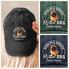 Master Of The Meow & Woof Crew - Dog & Cat Personalized Custom Vintage Washed Denim Baseball Cap - Father's Day, Mother's Day, Gift For Mom, Dad, Pet Owners, Pet Lovers
