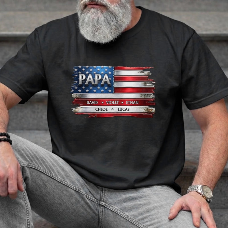 Custom Unisex T-shirt, Premium T-shirt, Hoodie - Personalized Father's Day Birthday Gifts For Dad, Grandpa - Legendary Dad Energy Only