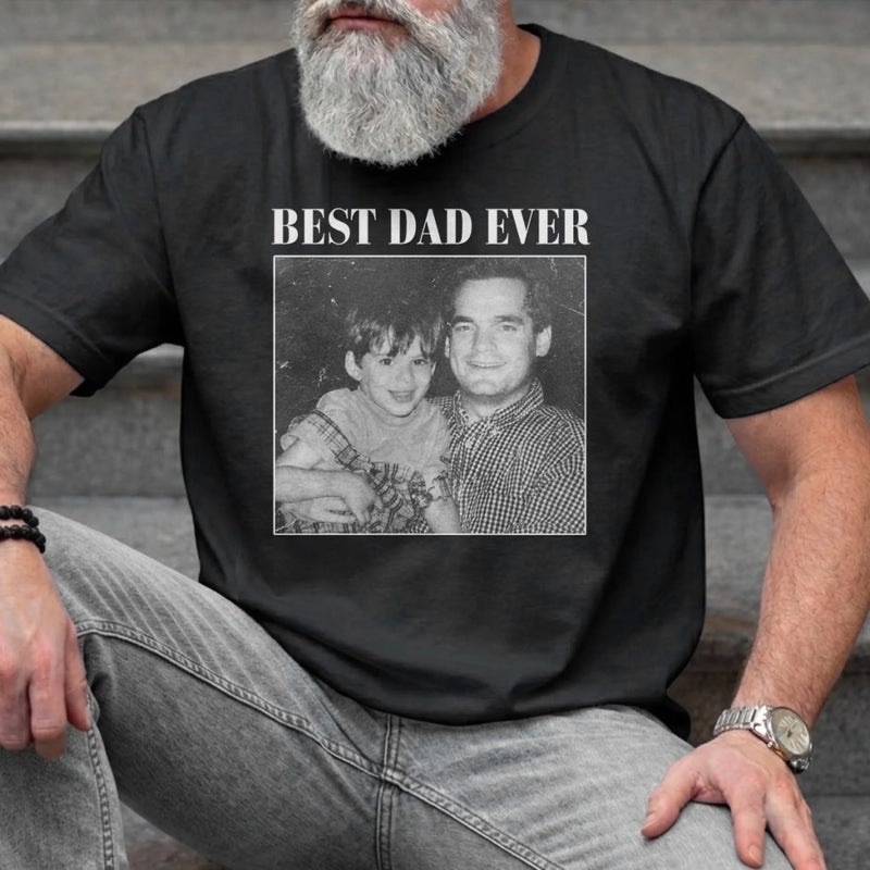 Custom Photo Unisex T-shirt, Premium T-shirt, Hoodie - Personalized Father's Day Gifts For Dad, Grandpa - Dad Moments Hit Different