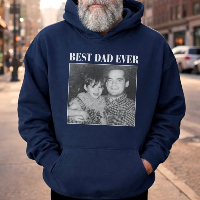 Custom Photo Unisex T-shirt, Premium T-shirt, Hoodie - Personalized Father's Day Gifts For Dad, Grandpa - Dad Moments Hit Different
