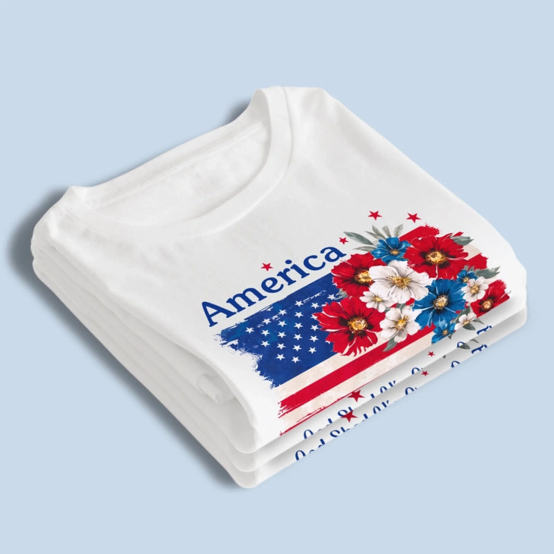 Unisex T-shirt, Premium T-shirt, Hoodie - America 250th Anniversary Gifts For Men And Women - God Shed His Grace On Thee