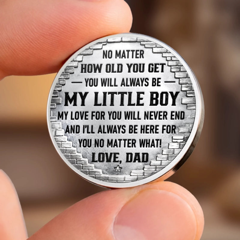 Custom Pocket Hug - Personalized Father's Day Birthday Gifts For Son - Always Your Biggest Supporter