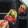 Custom Photo Acrylic Car Vent Clip - Personalized Father's Day Gifts For Dad, Grandpa - Love Rides With You