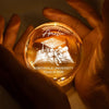 Custom Crystal Globe Lamp - Personalized Graduation Gifts For Him, Her - Hard Work Pays Off