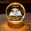 Custom Crystal Globe Lamp - Personalized Graduation Gifts For Him, Her - Hard Work Pays Off