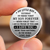 Custom Pocket Hug - Personalized Father's Day Birthday Gifts For Son - My Love Follows You