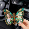 Custom Photo Car Visor Clip - Personalized Memorial Sympathy Gifts For Loss Of Mom, Dad - Butterfly Kisses From Heaven