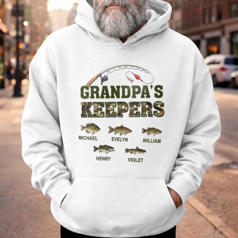 Custom Unisex T-shirt, Premium T-shirt, Hoodie - Personalized Father's Day Fishing Gifts For Fisherman, Dad, Grandpa - Catching Fish, Making Memories