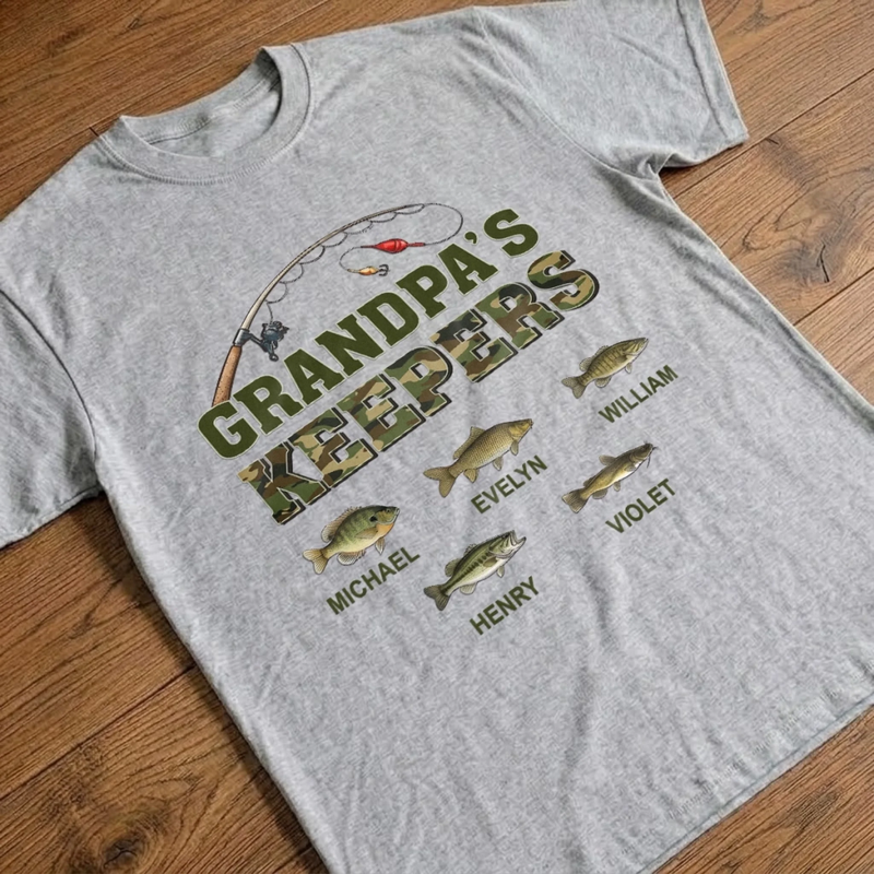 Custom Unisex T-shirt, Premium T-shirt, Hoodie - Personalized Father's Day Fishing Gifts For Fisherman, Dad, Grandpa - Catching Fish, Making Memories