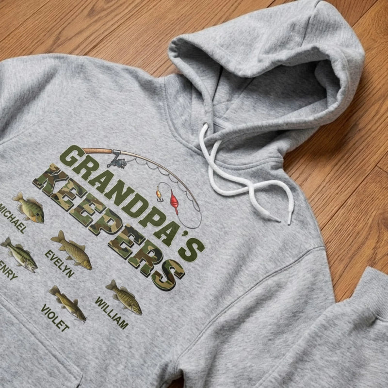 Custom Unisex T-shirt, Premium T-shirt, Hoodie - Personalized Father's Day Fishing Gifts For Fisherman, Dad, Grandpa - Catching Fish, Making Memories