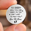 Custom Photo Pocket Hug - Personalized Baby Shower, Gender Reveal Gifts For New Dads, Husband, Son - Promoted To Dad Soon