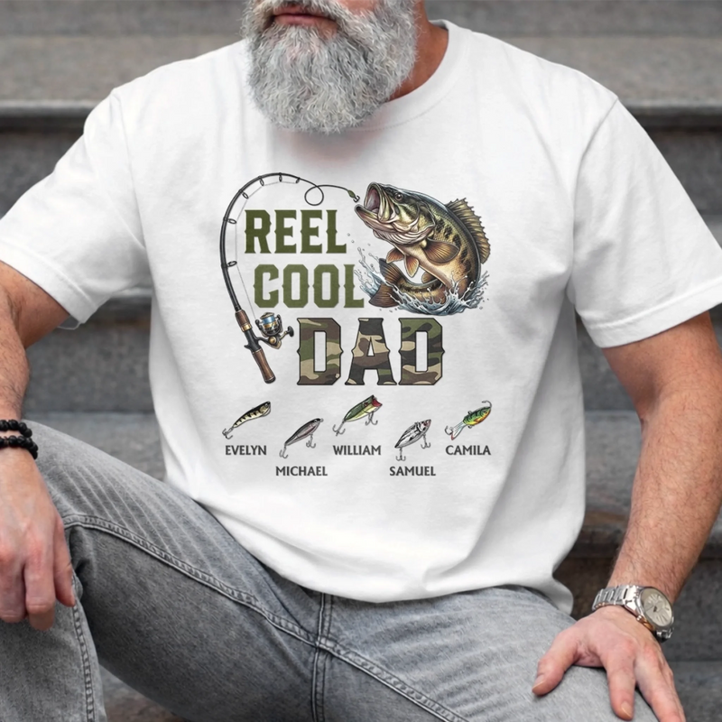 Custom Unisex T-shirt, Premium T-shirt, Hoodie - Personalized Father's Day Fishing Gifts For Fisherman, Dad, Grandpa - Dad’s Kind Of Therapy