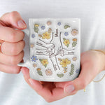 Custom Name Floral Mom Gifts for Mother - Personalized Mugs