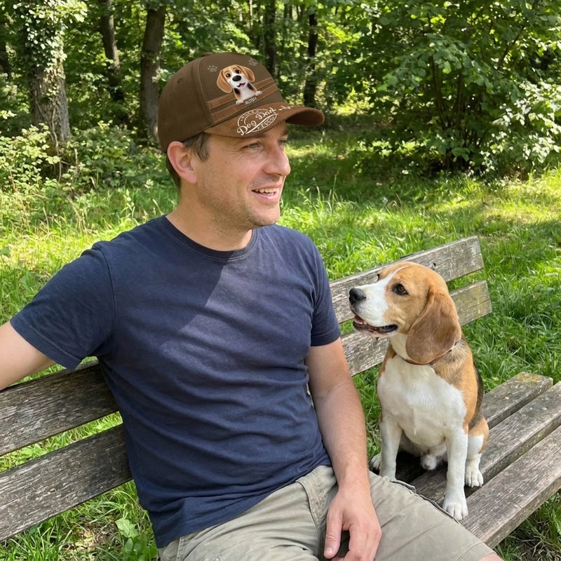 Fur Real, The Best Dad - Dog Personalized Custom Hat, All Over Print Classic Cap - Father's Day, Gift For Pet Owners, Pet Lovers