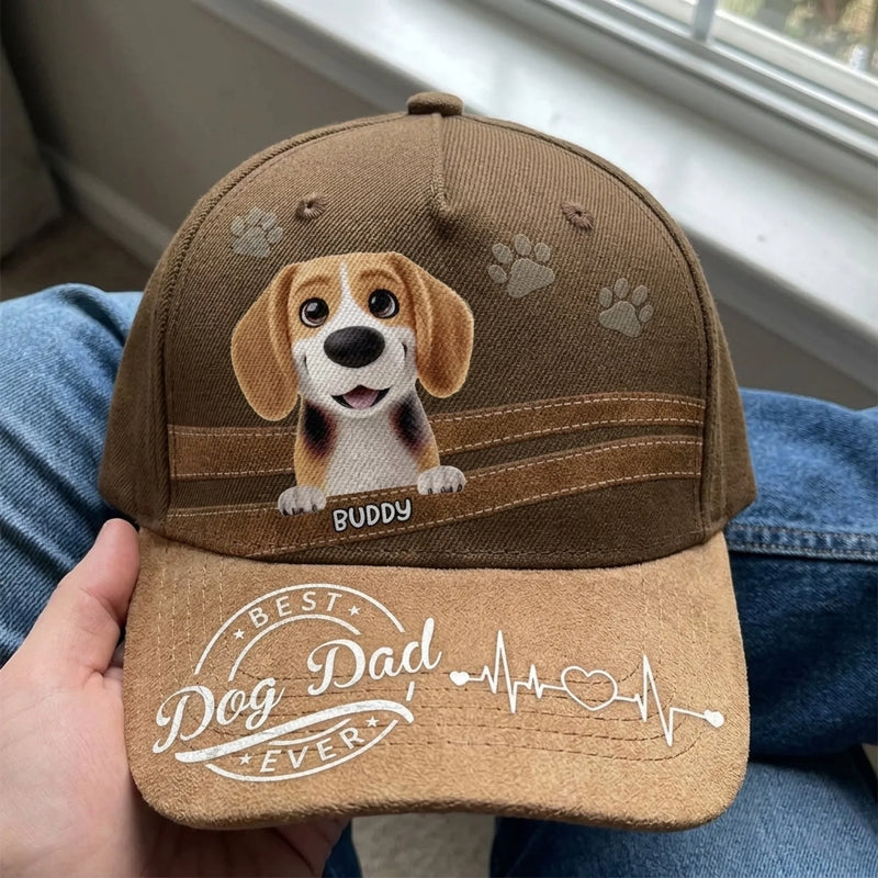 Fur Real, The Best Dad - Dog Personalized Custom Hat, All Over Print Classic Cap - Father's Day, Gift For Pet Owners, Pet Lovers