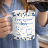 Custom Long Distance Mug - Personalized Best Friend Birthday Gifts For Women, Besties, Sisters, BFF - Friendship With No Borders