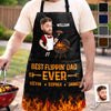 Custom Photo Apron With Pocket - Personalized Father's Day Birthday Gifts For Dad, Grandpa - King Of The Grill Dad