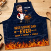 Custom Photo Apron With Pocket - Personalized Father's Day Birthday Gifts For Dad, Grandpa - King Of The Grill Dad