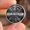 Custom Pocket Hug - Personalized Father's Day Gifts For Son - My Son My Pride