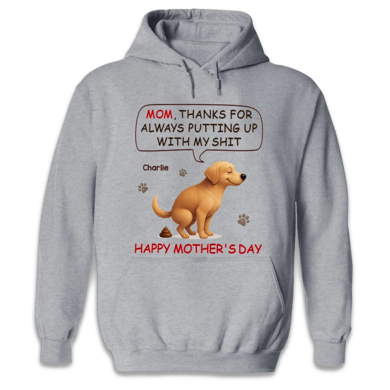 Custom Unisex T-shirt, Premium T-shirt, Hoodie - Personalized Mother's Day Birthday Gifts For Dog Cat Lovers, Dog Dad And Mom, Cat Owners - Chaos, Cuddles And Dog Hair