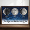 Custom Horizontal Poster - Personalized Father's Day Gifts For Dad, Grandpa - Fatherhood Written In The Stars