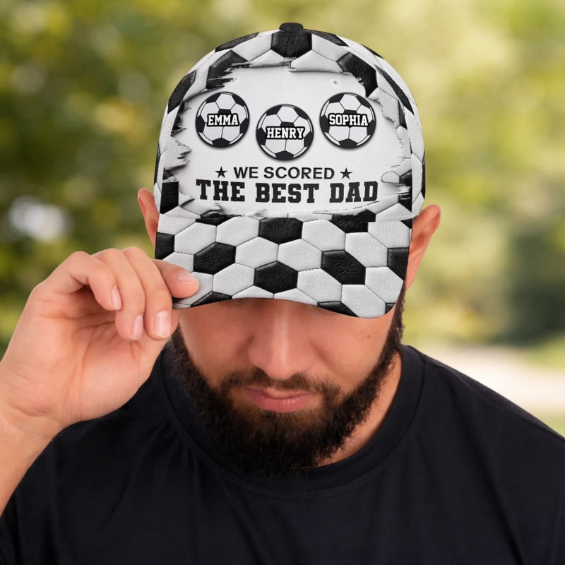 Custom LA 2026 Soccer Dad Cap - Personalized Birthday Gifts For Dad, Grandpa, Soccer Lovers, Sports Fans, Sports Lovers - Game Day Hero