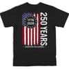 Back And Front Printed Unisex T-shirt - America 250th Anniversary Gifts For Men And Women - Sparkling Flag, Freedom Forever