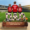 Custom LA 2026 Soccer Dad 2-Layered Wooden Plaque - Personalized Father's Day Gifts For Dad, Grandpa, Soccer Lovers, Sports Fans, Sports Lovers - Built For The Soccer Life