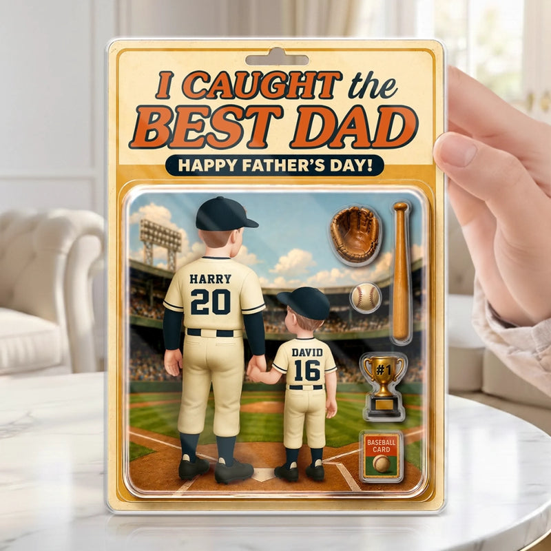 Custom Acrylic Plaque - Personalized Birthday Baseball Gifts For Dad, Grandpa, Baseball Lovers, Sports Fans, Sports Lovers - The Heart Of Our Team