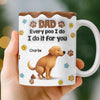 Custom 3D Inflated Effect Printed Mug - Personalized Birthday Gifts For Dog Lovers, Dog Dad And Mom - Home Is Where The Dog Is