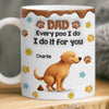 Custom 3D Inflated Effect Printed Mug - Personalized Birthday Gifts For Dog Lovers, Dog Dad And Mom - Home Is Where The Dog Is