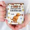 Custom 3D Inflated Effect Printed Mug - Personalized Birthday Gifts For Dog Lovers, Dog Dad And Mom - Home Is Where The Dog Is