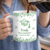 Custom Mug - Personalized Graduation Gifts For Him, Her - Coffee, Flowers And Big Dreams