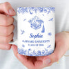 Custom Mug - Personalized Graduation Gifts For Him, Her - Coffee, Flowers And Big Dreams
