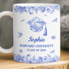 Custom Mug - Personalized Graduation Gifts For Him, Her - Coffee, Flowers And Big Dreams