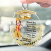 Custom Acrylic Car Ornament - Personalized Graduation Gifts For Her - Graduation Glow On The Go