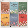 Custom Leather Writing Journal - Personalized Retirement Gifts For Women, Men - She’s Writing Her Bloom Era