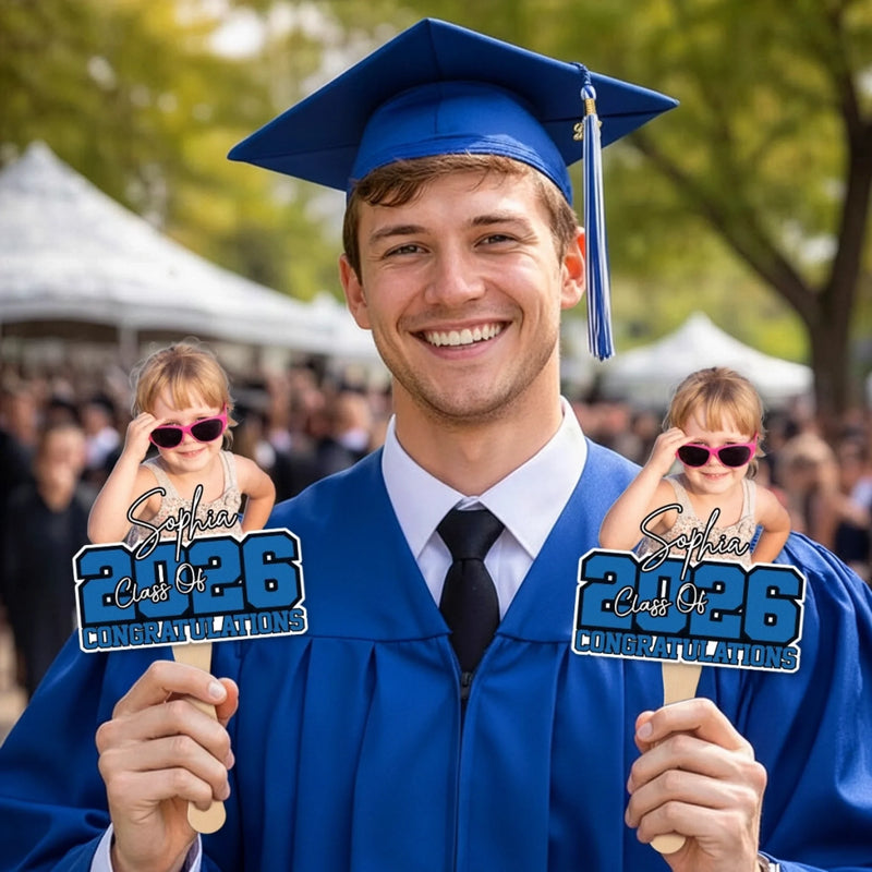 Custom Photo Hand Fan - Personalized Graduation Gifts For Him, Her - The Best Is Yet To Come