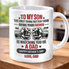 Custom Mug - Personalized Father's Day Birthday Gifts For Son - Watching You Be A Dad