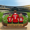 Custom LA 2026 Soccer Dad 2-Layered Wooden Plaque - Personalized Father's Day Gifts For Dad, Grandpa, Soccer Lovers, Sports Fans, Sports Lovers - Live For The Beautiful Game