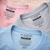 Custom Inside Neck Print T-Shirt - Personalized Anniversary Wedding Gifts For Husband And Wife, Him And Her - Forever Started With You
