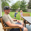 Custom Hat, All Over Print Classic Cap - Personalized America 250th Anniversary Father's Day Birthday Gifts For Dad, Grandpa - Dad’s Power Comes From Love