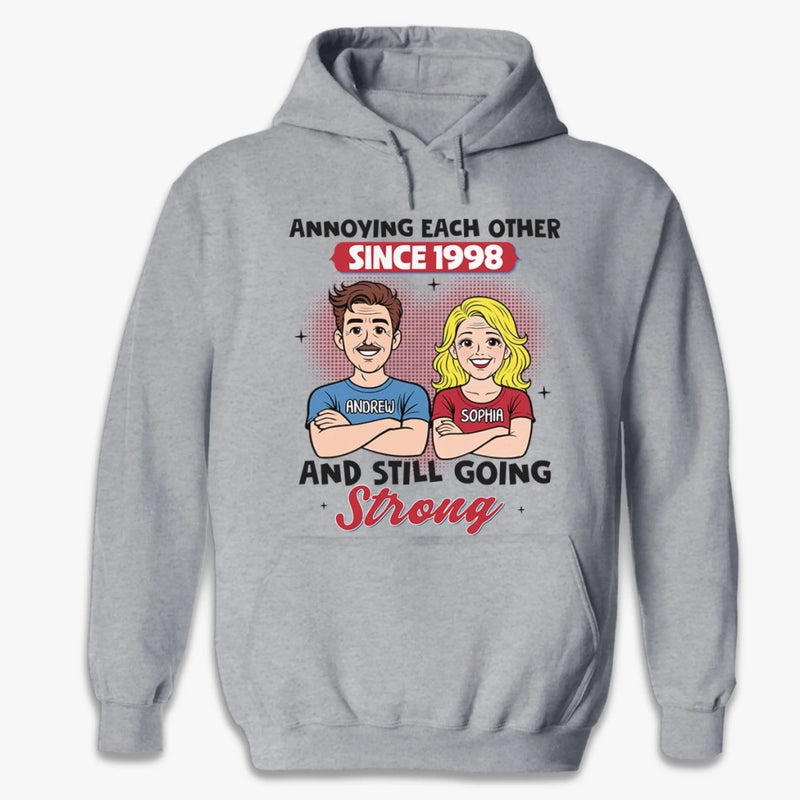 Custom Unisex T-shirt, Premium T-shirt, Hoodie - Personalized Anniversary Wedding Gifts For Husband And Wife, Him And Her - Side By Side Feels Good