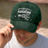 Custom Vintage Washed Denim Baseball Cap - Personalized Father's Day Birthday Gifts For Dad, Grandpa - Forever Your Little One