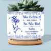 Custom Home Decor Ceramic Plant Pot - Personalized Graduation Gifts For Him, Her - Classy, Driven, Unstoppable